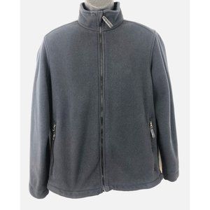 Lands' End Men's Gray Fleece Jacket